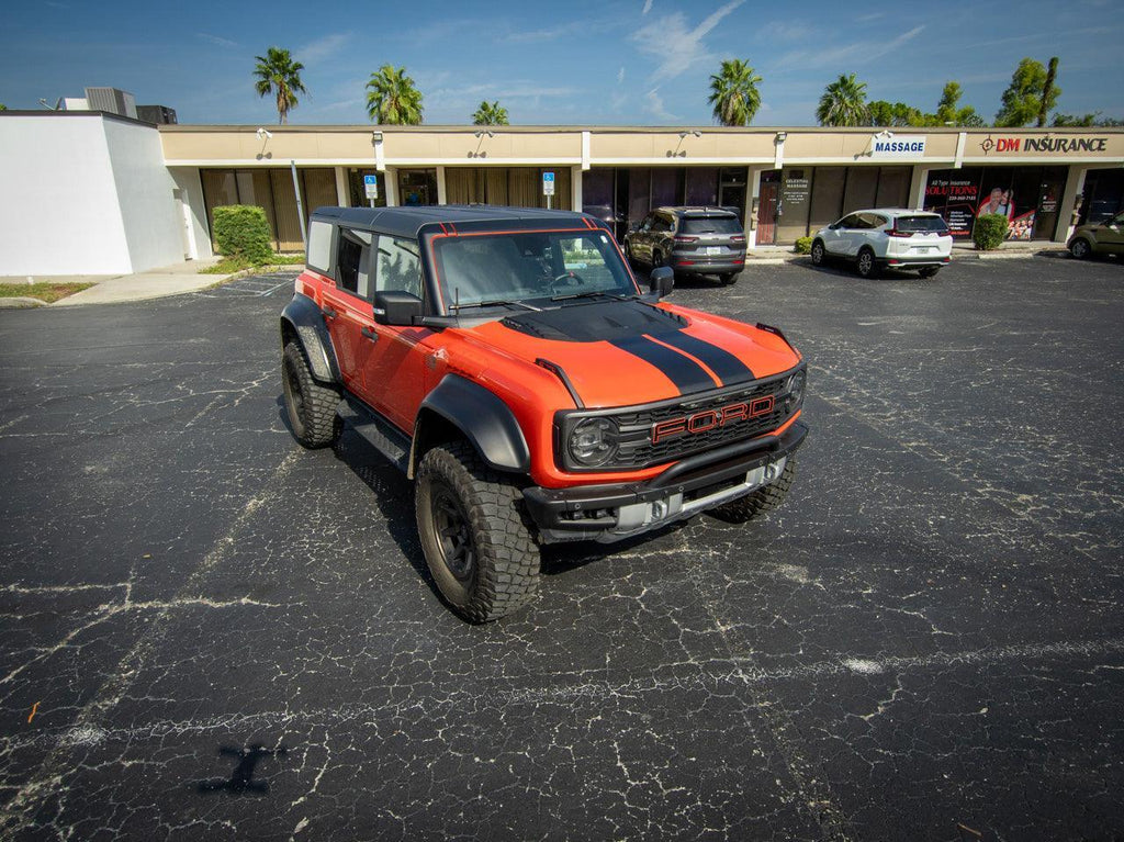 Racing Hood Stripes V1 - 2022+ Bronco Raptor StickerFab