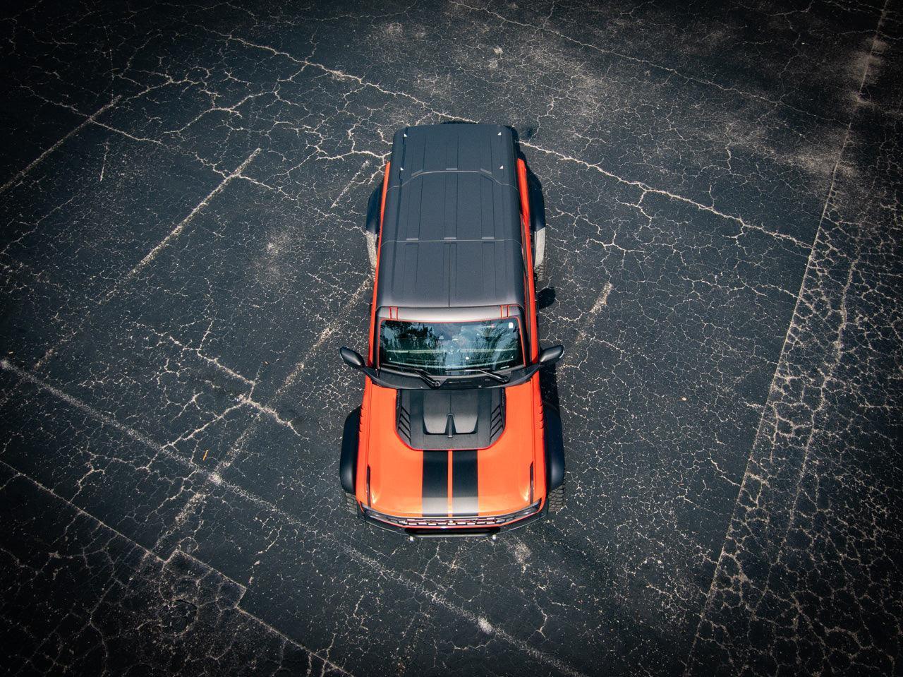 Racing Hood Stripes V1 - 2022+ Bronco Raptor StickerFab