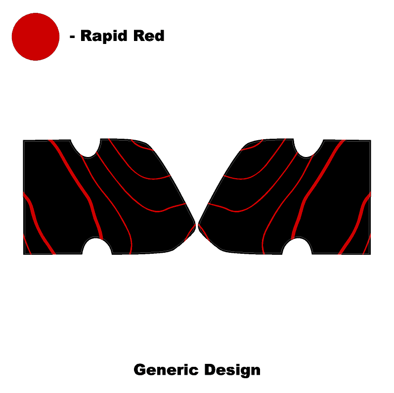 Topo Interior Door Cup Protector Kit - 2021+ Bronco StickerFab