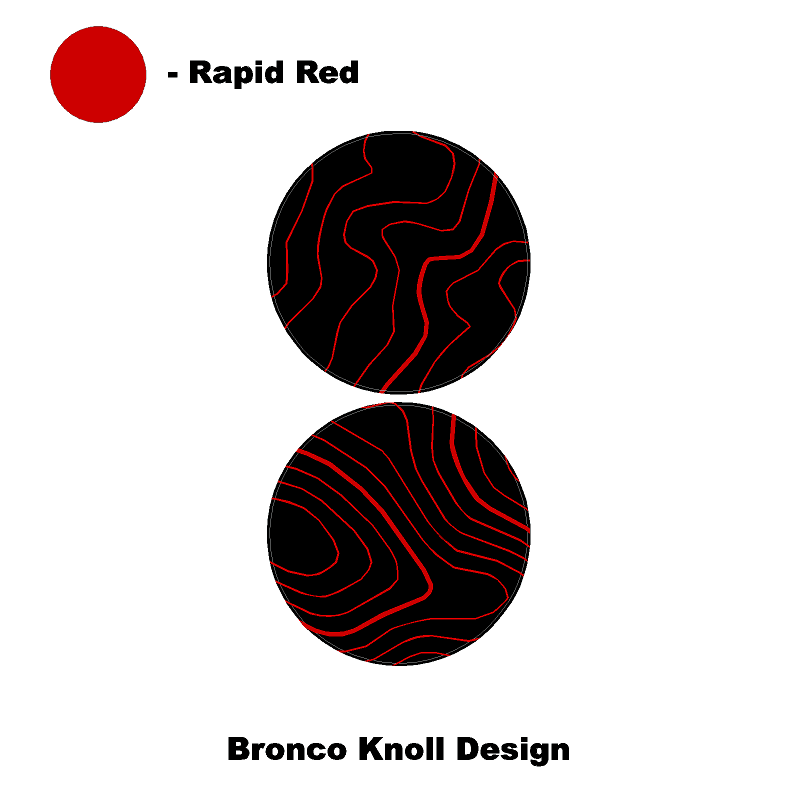 Topo Cup Holder Inserts (Printed Series + Acrylic) - 2021+ Bronco StickerFab