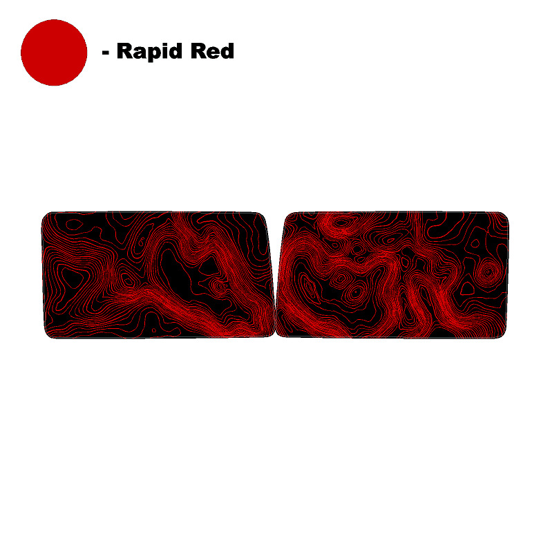 Topographic Map Premium Print Vinyl Rolls (3' or 6') - Matte Finish StickerFab