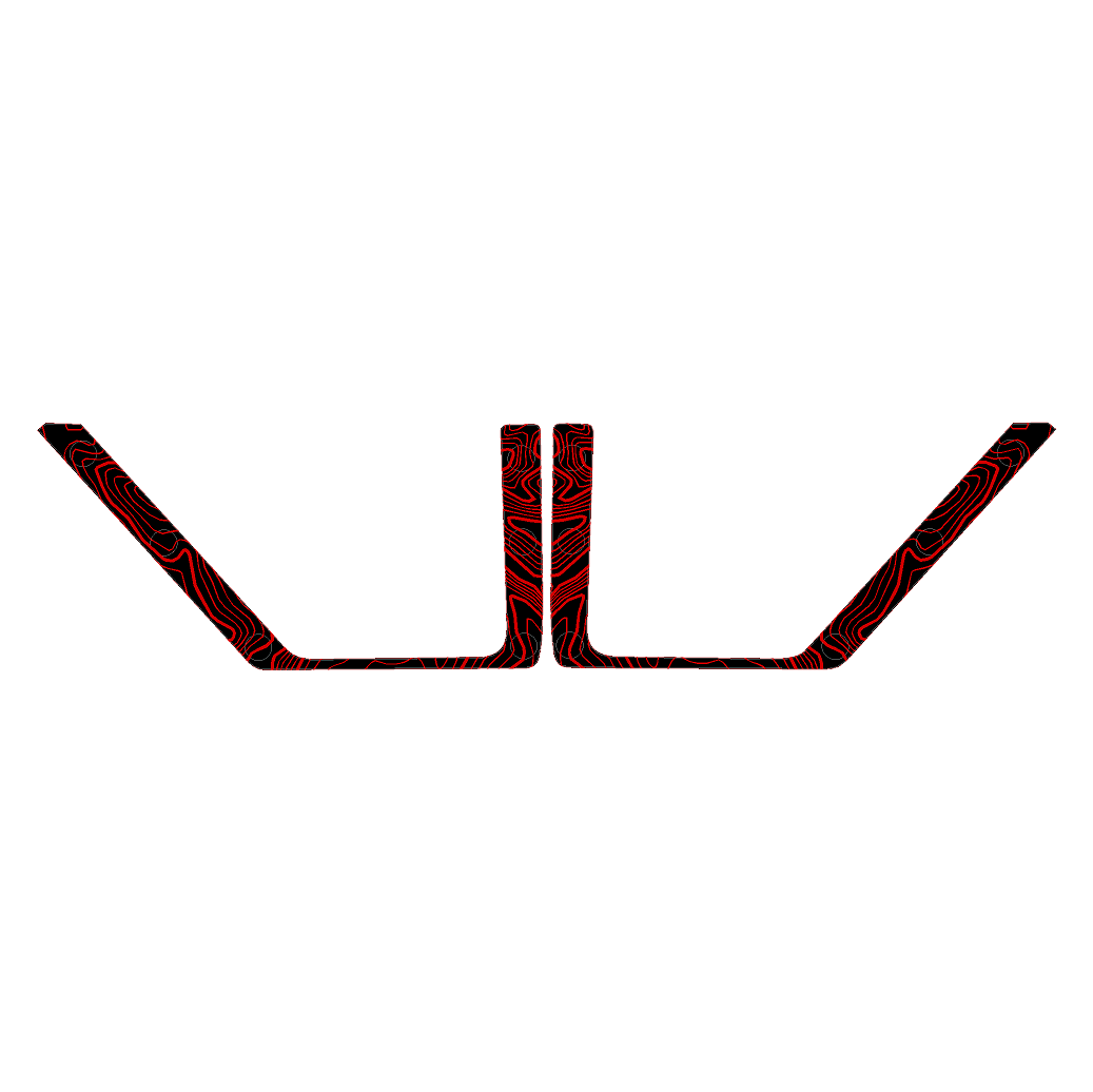 Topo Rear Door Net Trim Overlay Kit (Printed Series) - 2021+ Bronco StickerFab