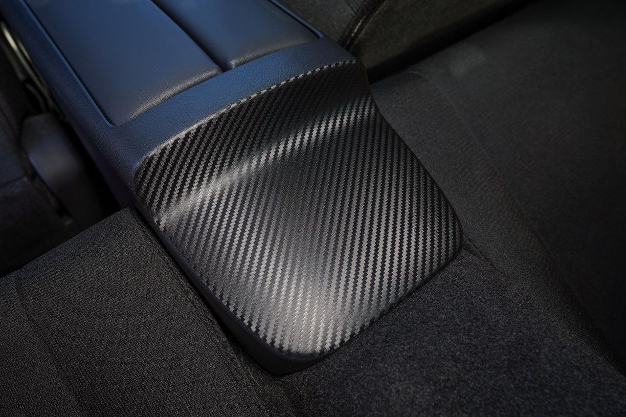 Rear Seat Center Console 3D Carbon Overlay - 2022+ BRZ / GR86 StickerFab