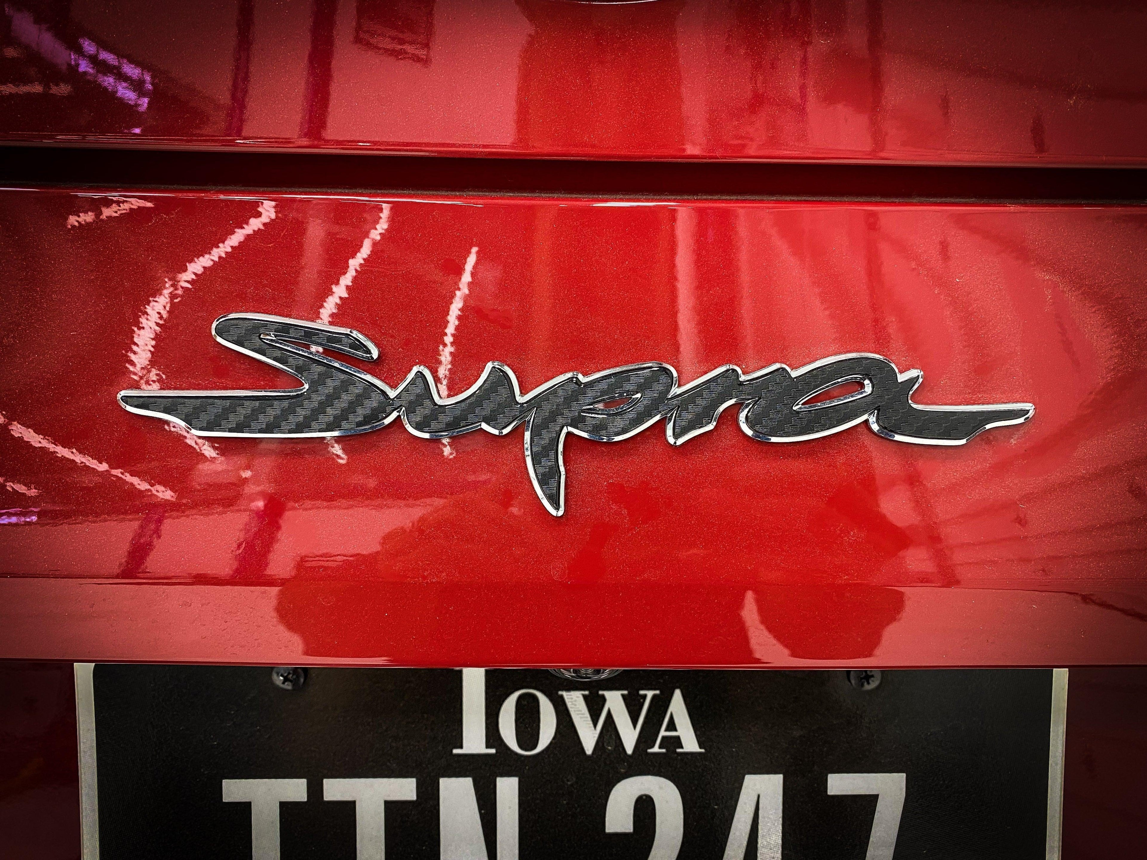 Rear Supra Emblem Overlay (Various Colors) - 2020+ Supra StickerFab