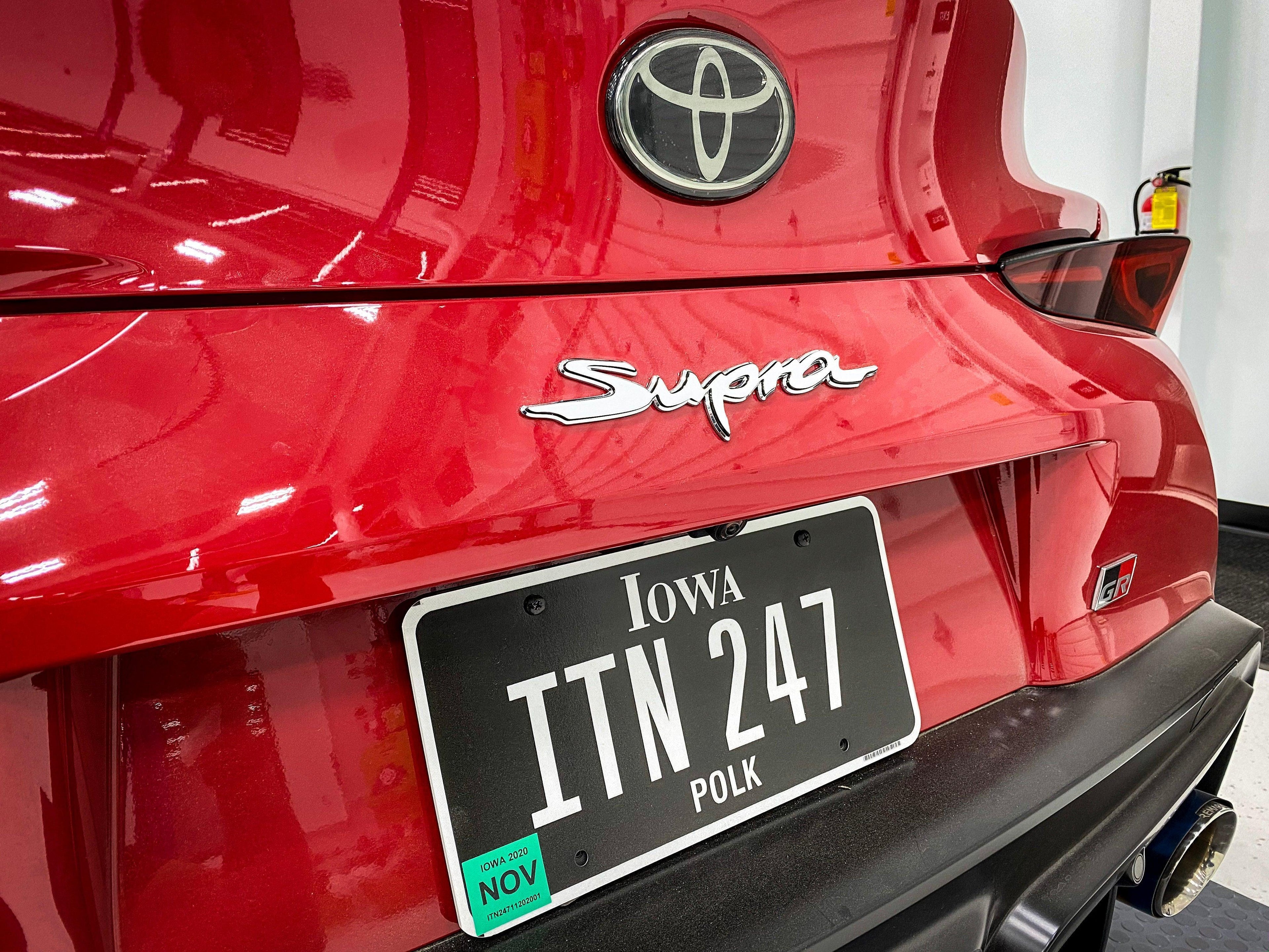 Rear Supra Emblem Overlay (Various Colors) - 2020+ Supra StickerFab