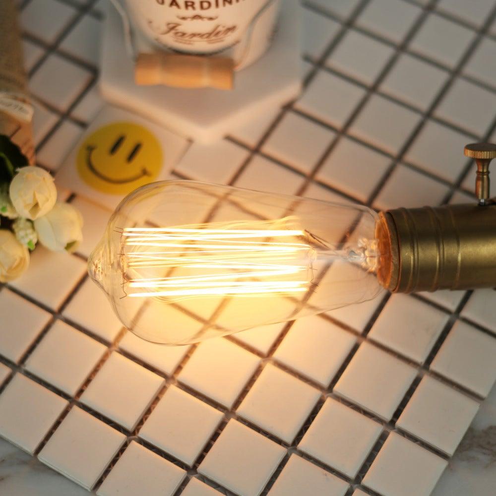 Retro Edison Light Bulb Filament Incandescent Ampoule Bulbs Antique Vintage Style Light Amber Warm Dimmable Vintage Edison Light Bulb For Table Lamp Restaurant Home Office Stevvex