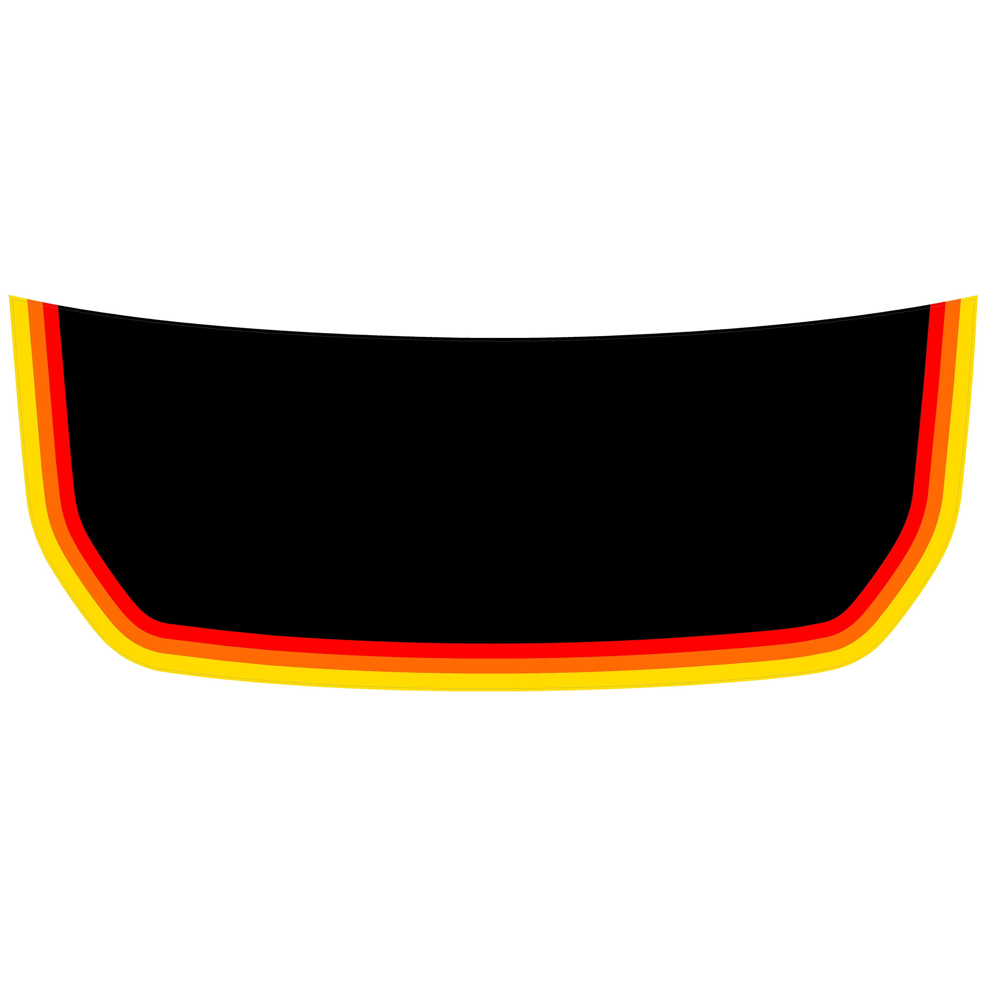 Retro Stripes Hood Overlay (Matte or Gloss) - 2021+ Bronco StickerFab