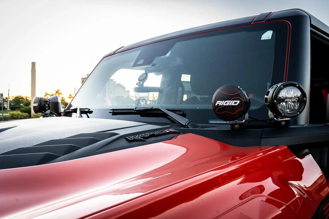 Rigid 360 Series 4" Light Cover Topo Overlays - Universal StickerFab