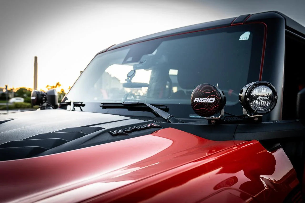 Rigid 360 Series 4" Light Cover Topo Overlays - Universal StickerFab