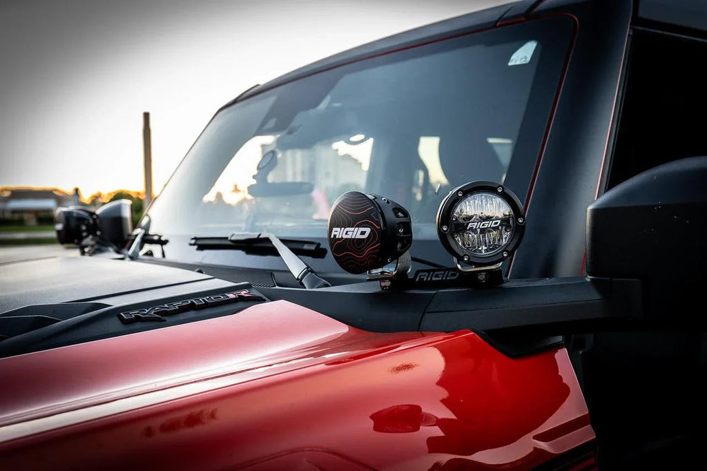 Rigid 360 Series 4" Light Cover Topo Overlays - Universal StickerFab