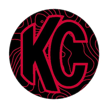 KC HiLITES Pro6 / Titan Gravity Light Cover Topo Overlays (Pair) - Universal StickerFab