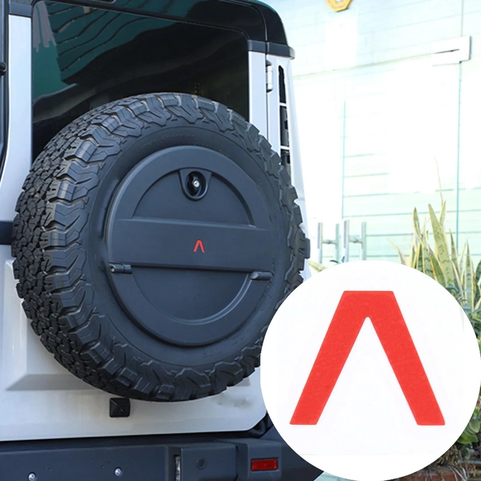 Lambda Spare Tire Cover Overlay - 2024+ Grenadier StickerFab