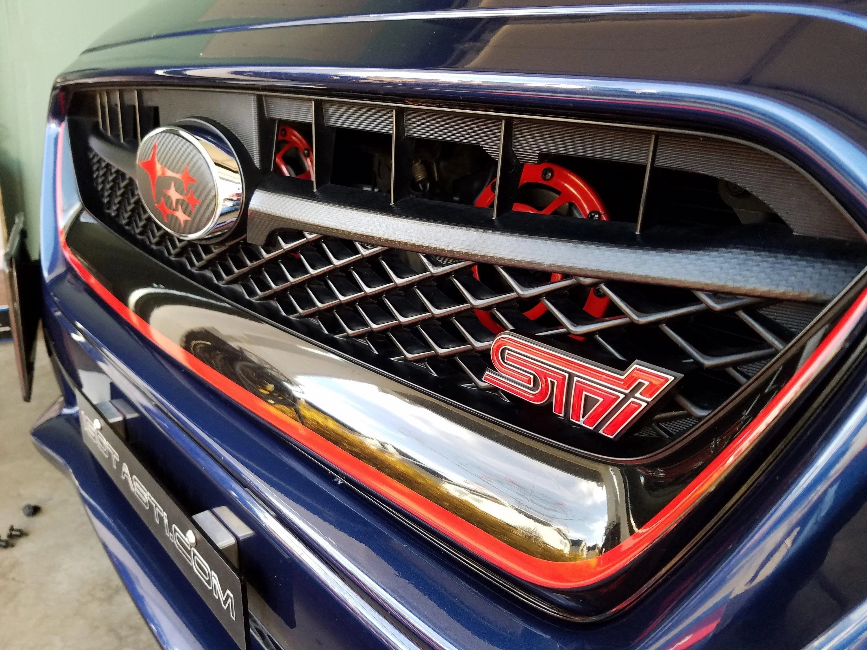 S207 JDM Style Grille Pinstripe fits 2015-2017 WRX / STI StickerFab