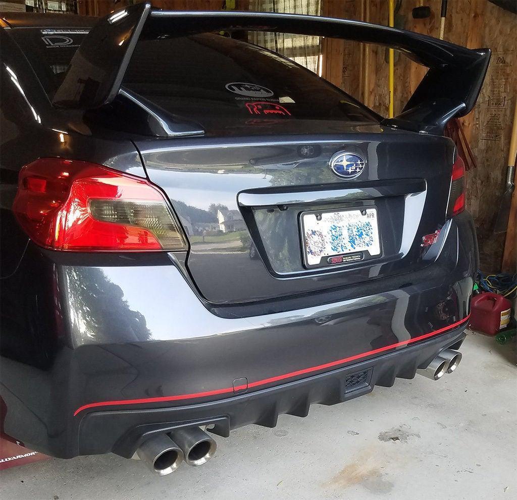 S207 JDM Style Rear Bumper Pinstripe fits 2015-2021 WRX / STI StickerFab