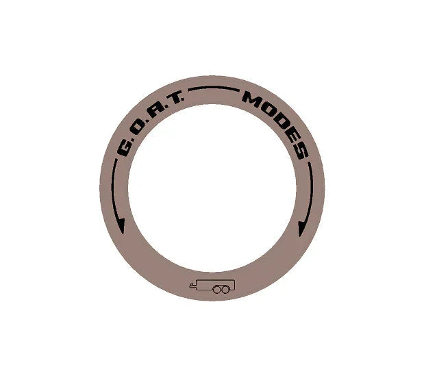 Drive Mode to GOAT Mode Dial Ring Overlay - 2024+ Ranger StickerFab