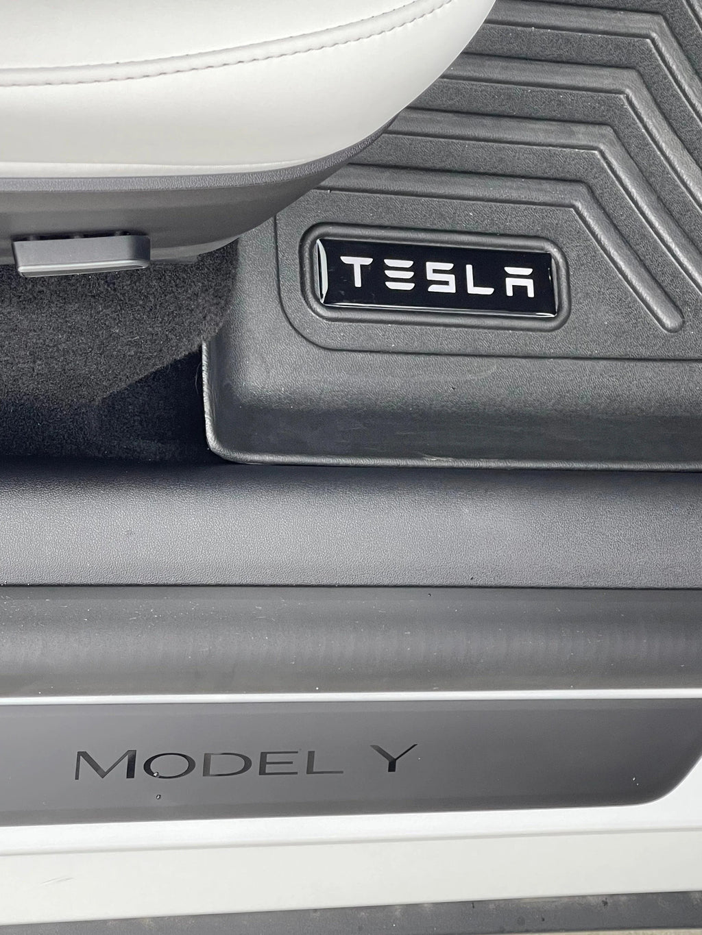 Tesla Logo Emblem for WeatherTech Floor Mats - Model S, X, 3, and Y StickerFab
