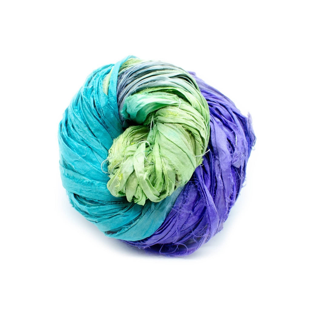 Artisan Recycled Sari Ribbon – Sari Treasures in Every Strand Darn Good Yarn