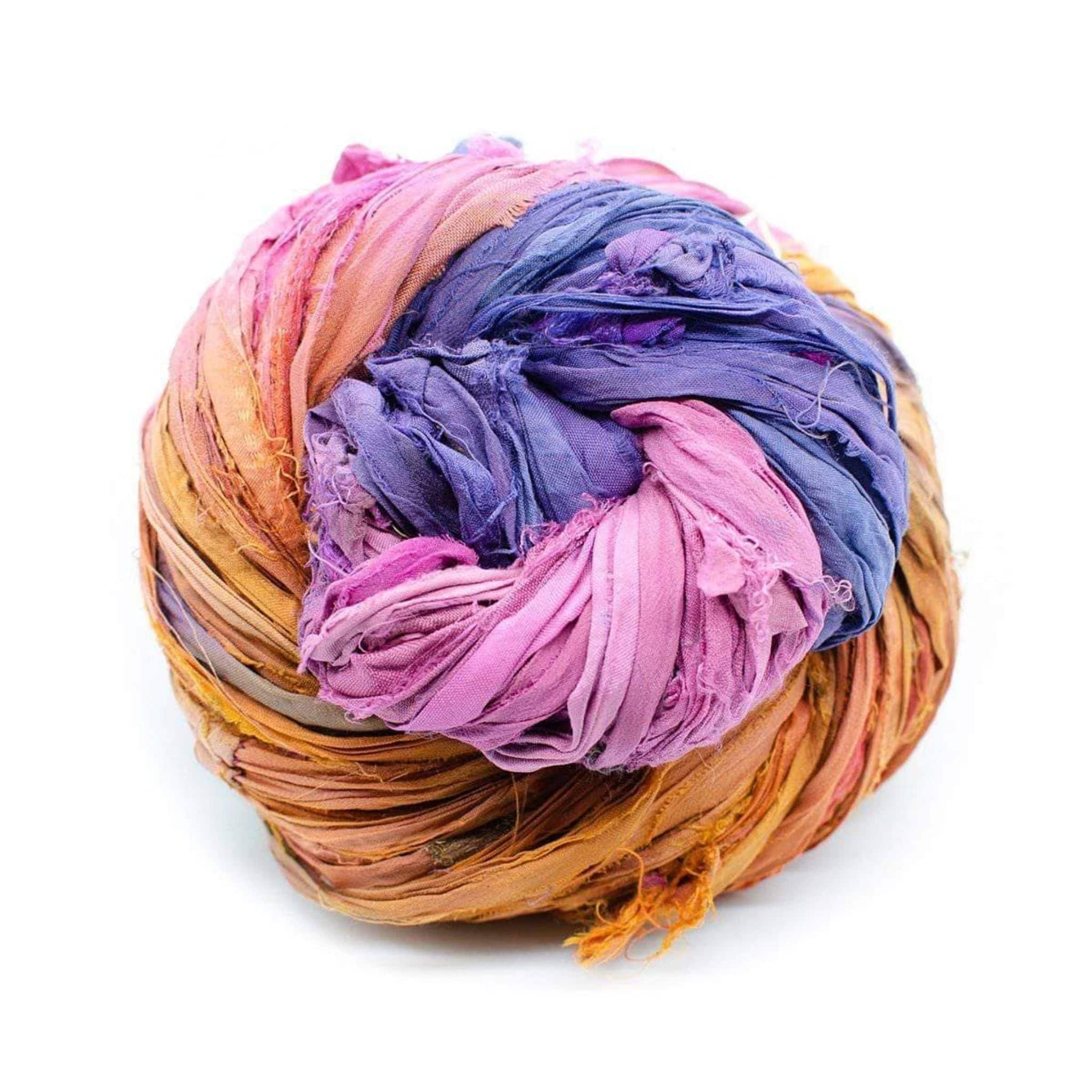 Artisan Recycled Sari Ribbon – Sari Treasures in Every Strand Darn Good Yarn