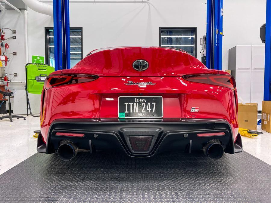 Smoked or Red Aftermarket F1 Overlay - 2020+ Supra StickerFab
