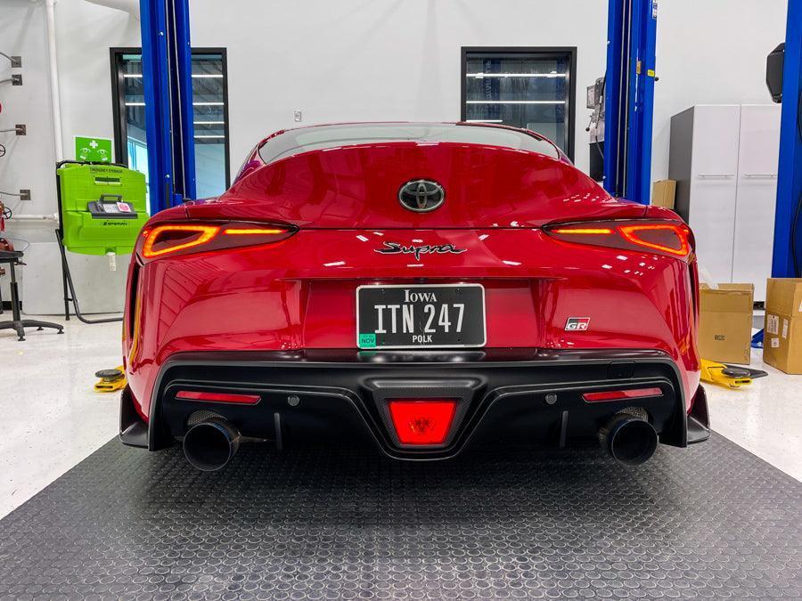 Smoked or Red Aftermarket F1 Overlay - 2020+ Supra StickerFab