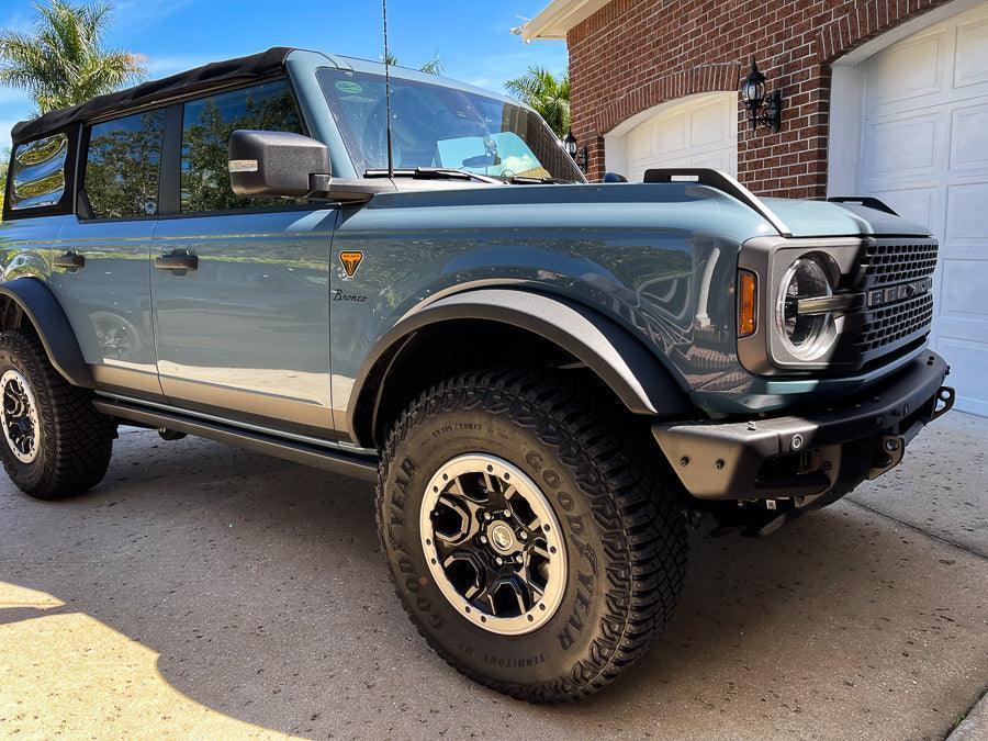 Smoked Sidemarker Overlays (Front and Rear) - 2021+ Bronco (w/ LED Taillights) StickerFab