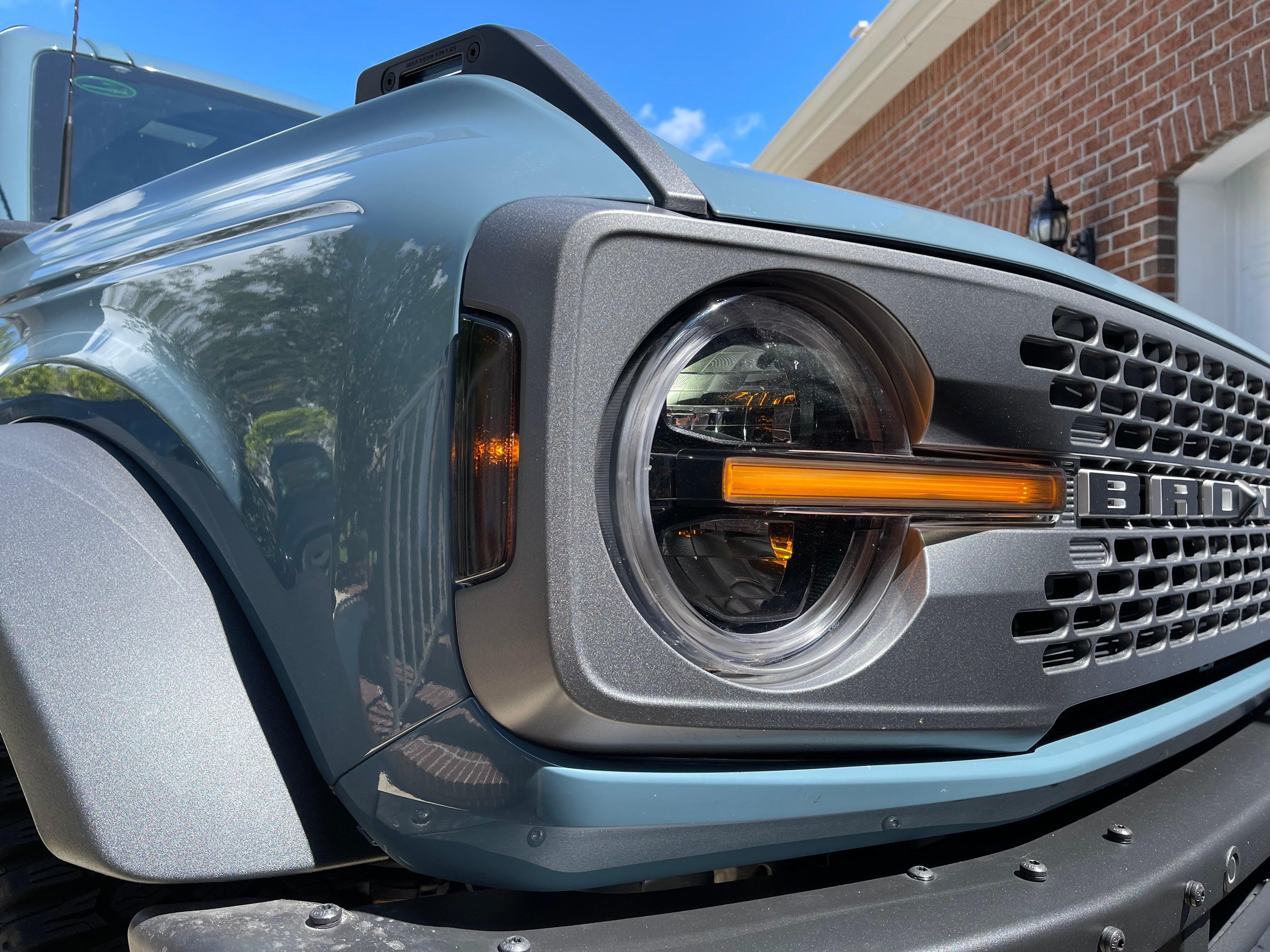Smoked Sidemarker Overlays (Front and Rear) - 2021+ Bronco (w/ LED Taillights) StickerFab
