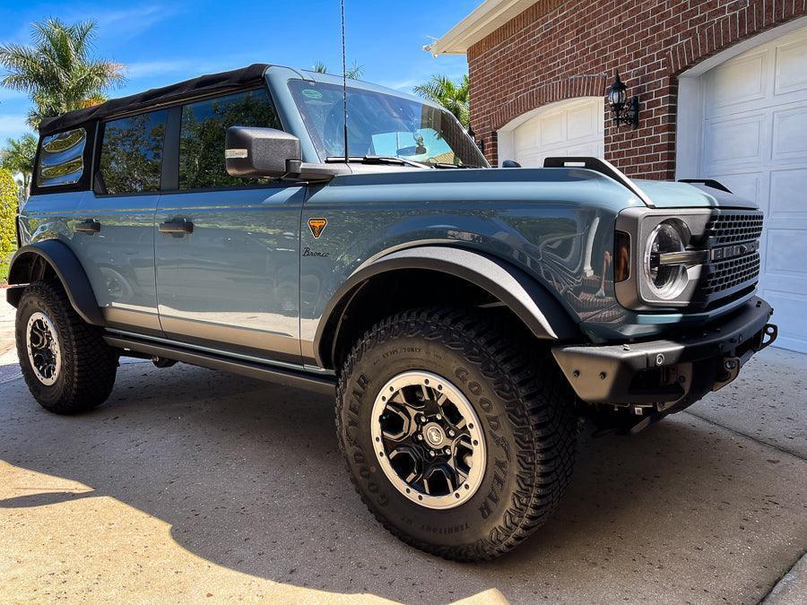 Smoked Sidemarker Overlays (Front Only) - 2021+ Bronco (ALL) StickerFab