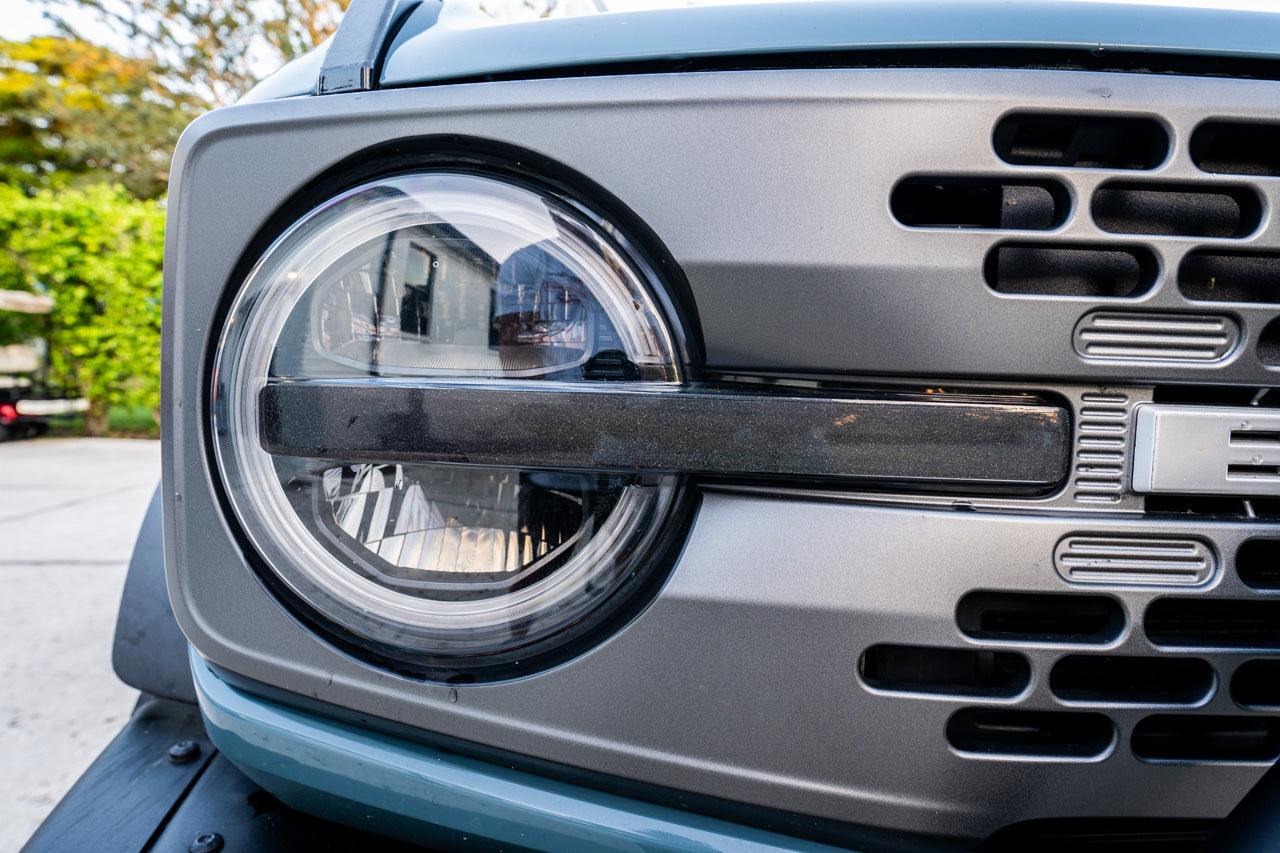 Smoked Signature DRL Bar Overlays - 2021+ Bronco (Signature Headlights) StickerFab