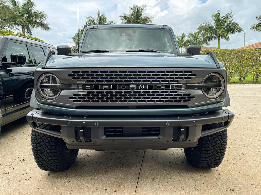 Smoked Signature DRL Bar Overlays - 2021+ Bronco (Signature Headlights) StickerFab