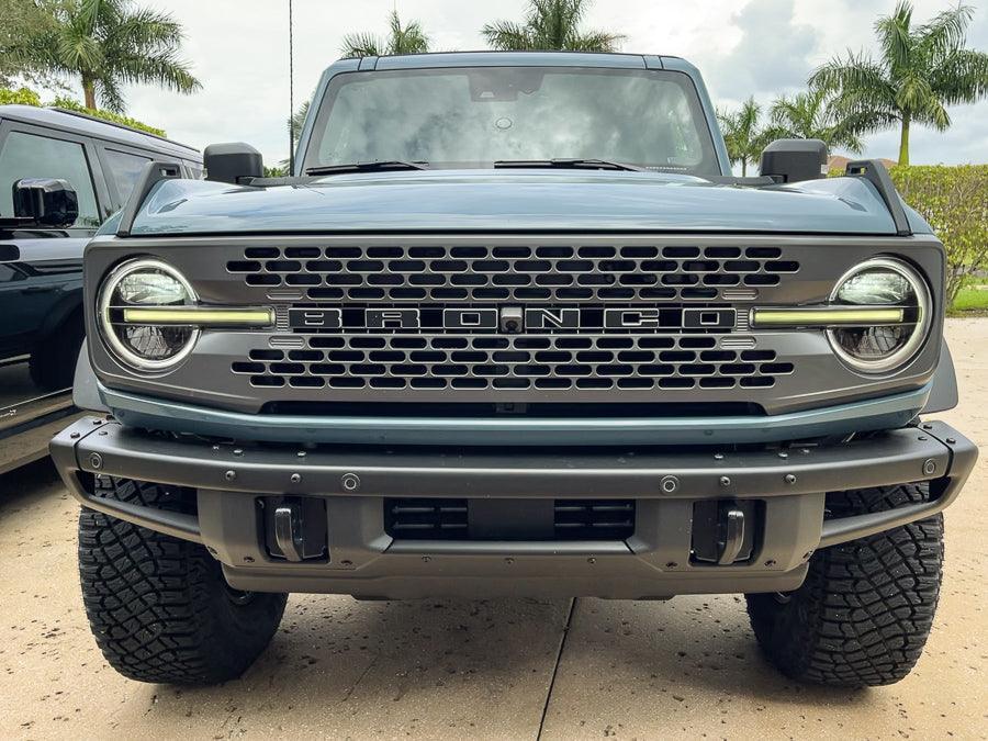 Smoked Signature DRL Bar Overlays - 2021+ Bronco (Signature Headlights) StickerFab