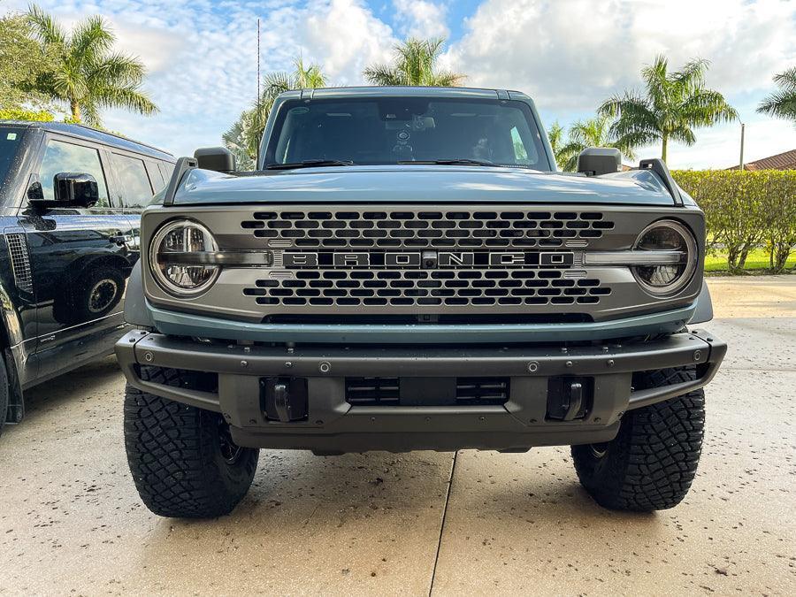 Smoked Signature DRL Bar Overlays - 2021+ Bronco (Signature Headlights) StickerFab
