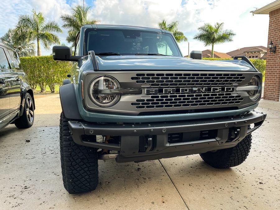 Smoked Signature DRL Bar Overlays - 2021+ Bronco (Signature Headlights) StickerFab