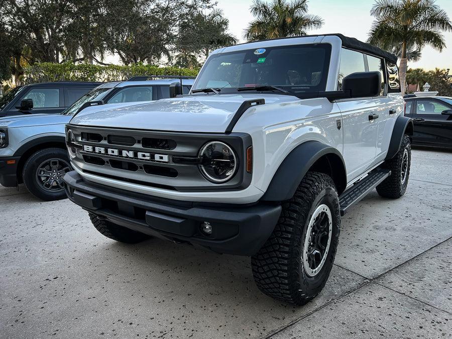 Smoked Signature Style Light Bar Overlays - 2021+ Bronco (Standard Headlights) StickerFab
