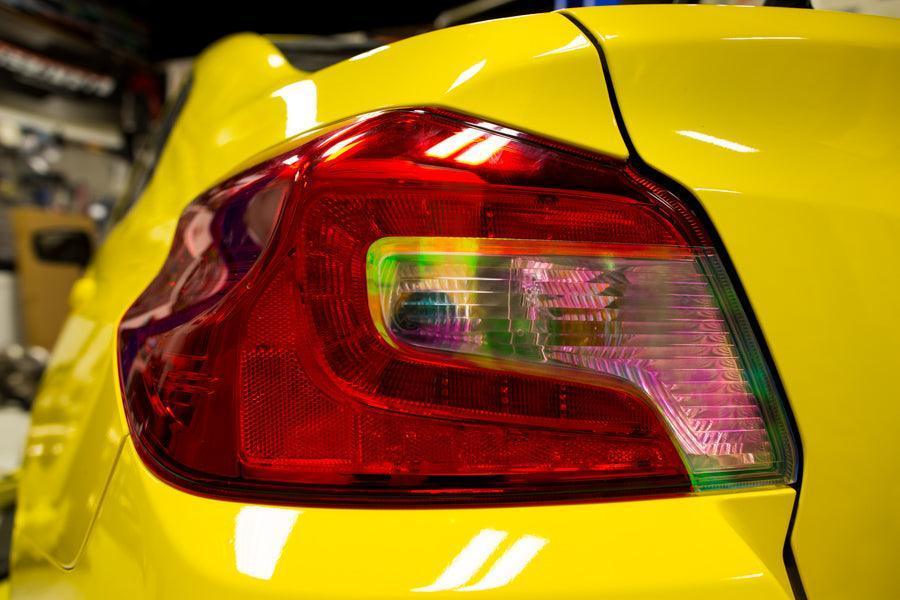 Smoked Tail Light Overlays (Dark, Light, Red, or Yellow) for 2015-2020 Subaru WRX / STI StickerFab