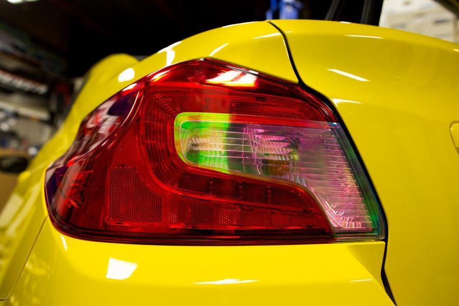 Smoked Tail Light Overlays (Dark, Light, Red, or Yellow) for 2015-2020 Subaru WRX / STI StickerFab