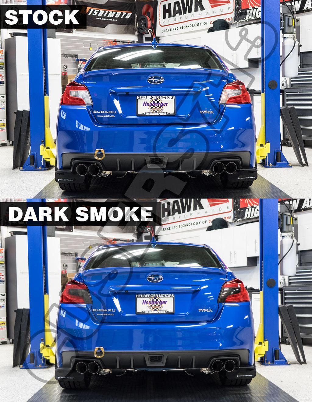 Smoked Tail Light Overlays (Dark, Light, Red, or Yellow) for 2015-2020 Subaru WRX / STI StickerFab