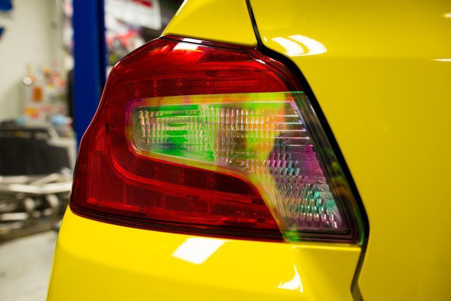Smoked Tail Light Overlays (Dark, Light, Red, or Yellow) for 2015-2020 Subaru WRX / STI StickerFab