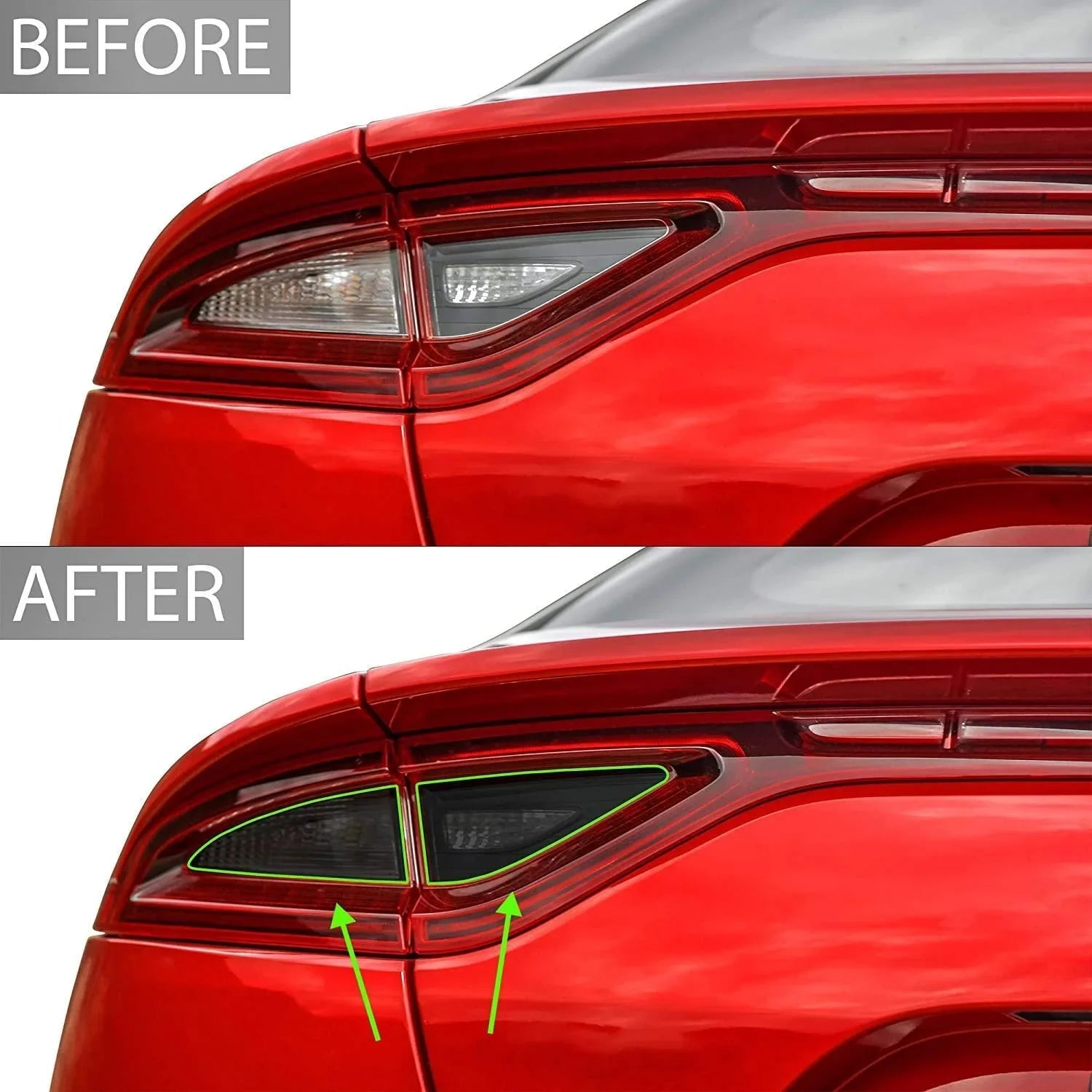 Smoked Taillight Overlays - 2018-2021 Kia Stinger GT StickerFab