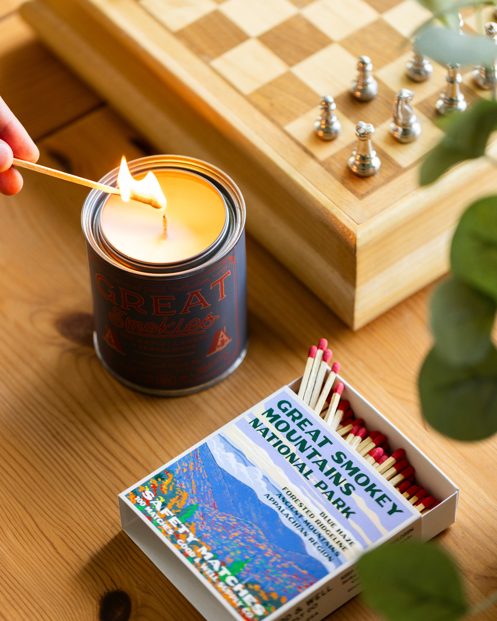 Great Smoky Mountains Vintage National Park Cabin Matches Good & Well Supply Co.