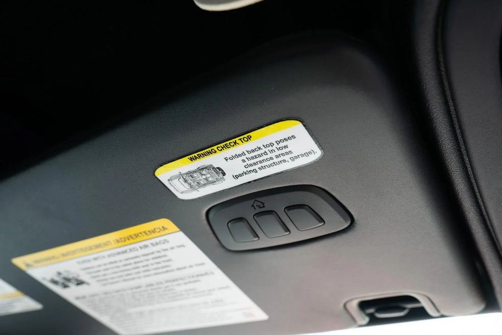 Soft Top Warning Labels - 2021+ Bronco StickerFab