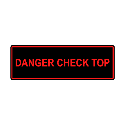 Soft Top Warning Labels - 2021+ Bronco StickerFab