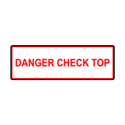 Soft Top Warning Labels - 2021+ Bronco StickerFab