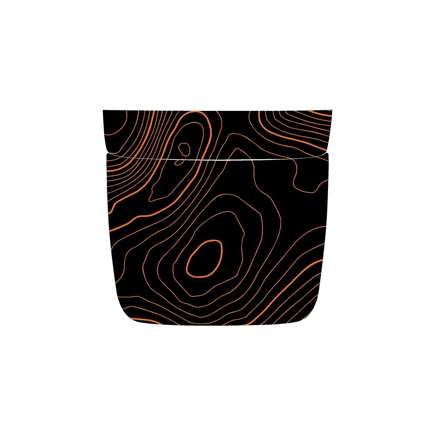 Topographic Rear Center Console Panel Protection - 2024+ Land Cruiser StickerFab