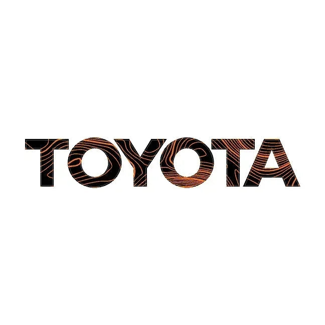 "TOYOTA" Topo Rear Tailgate Emblem Overlays - 2024+ Land Cruiser StickerFab