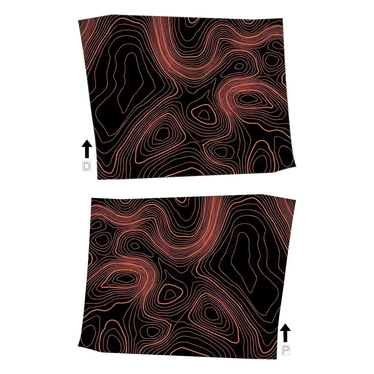 Topographic Inner Door Cup Overlays - 2024+ Tacoma / 2025+ 4Runner StickerFab