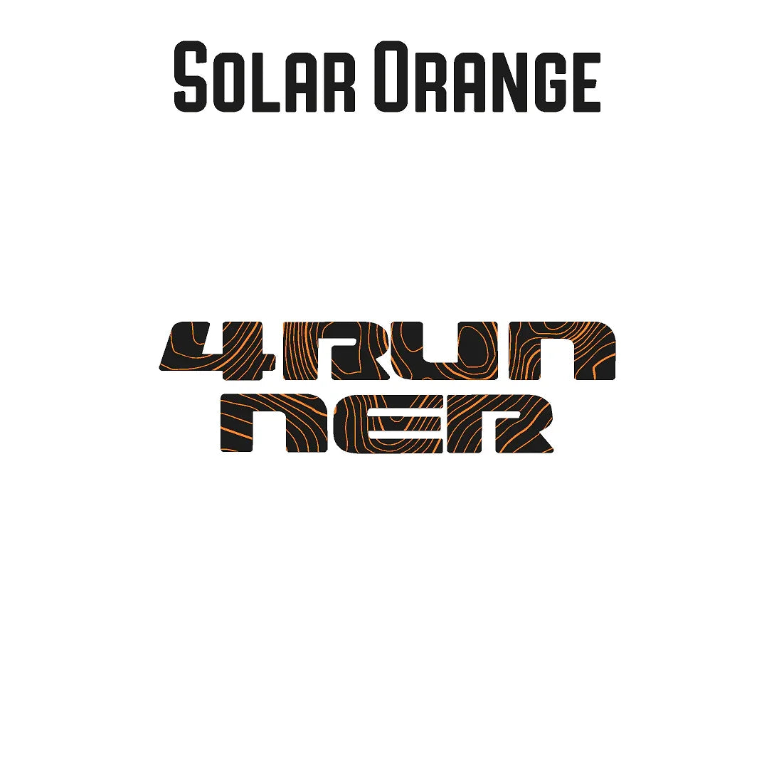 4RUNNER Topographic Rear Liftgate Emblem Overlays - 2025+ 4Runner StickerFab