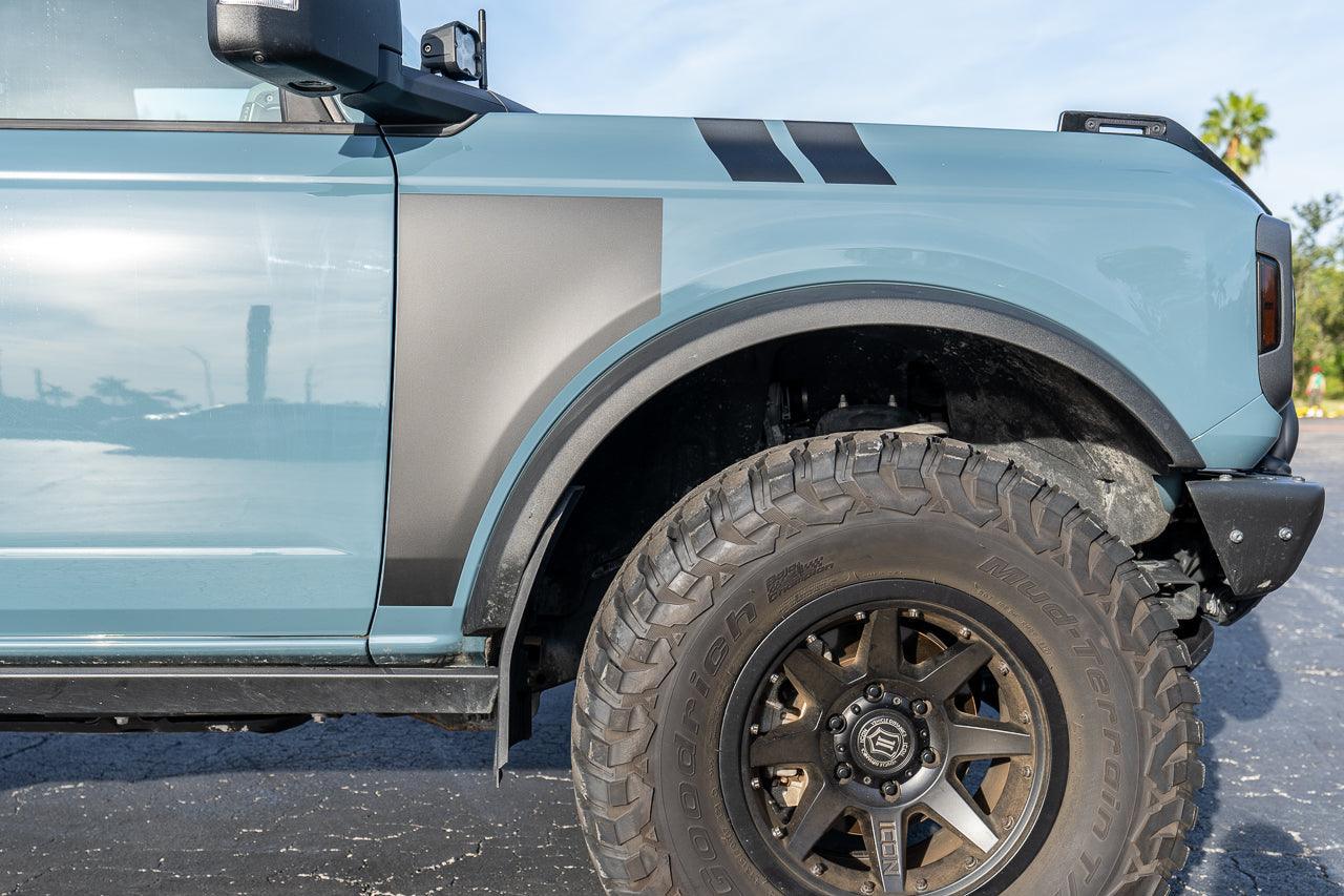Solid Fender Overlays - 2021+ Bronco StickerFab