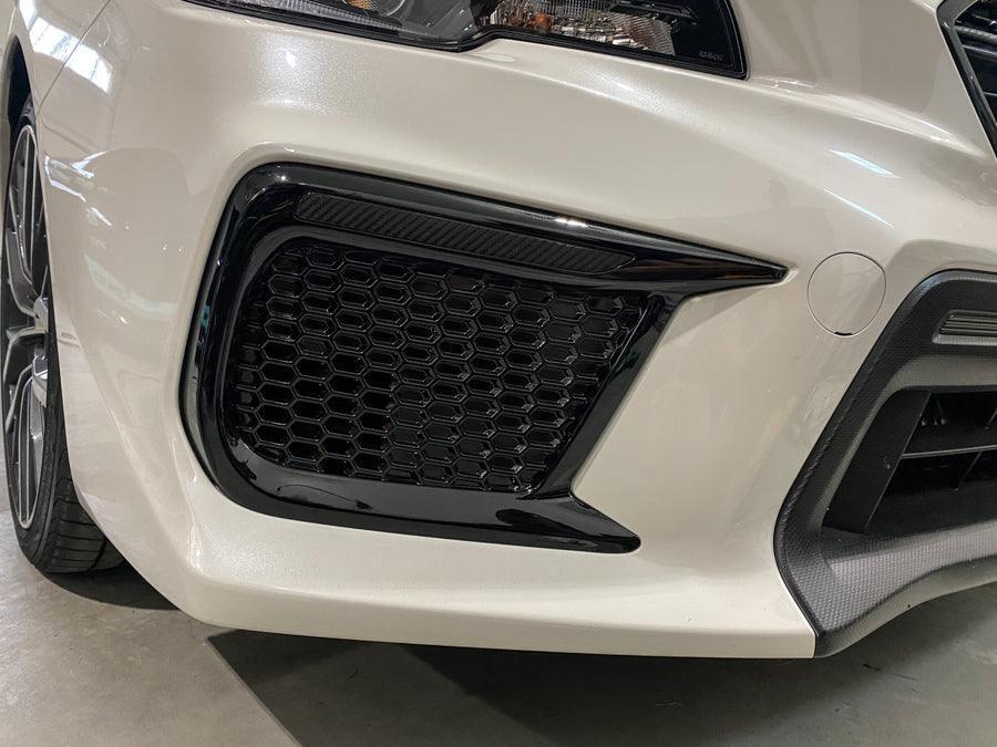 Special Edition Dark Smoke Carbon Fiber JDM DRL Bezel Overlays - 2018-2021 WRX / STI StickerFab