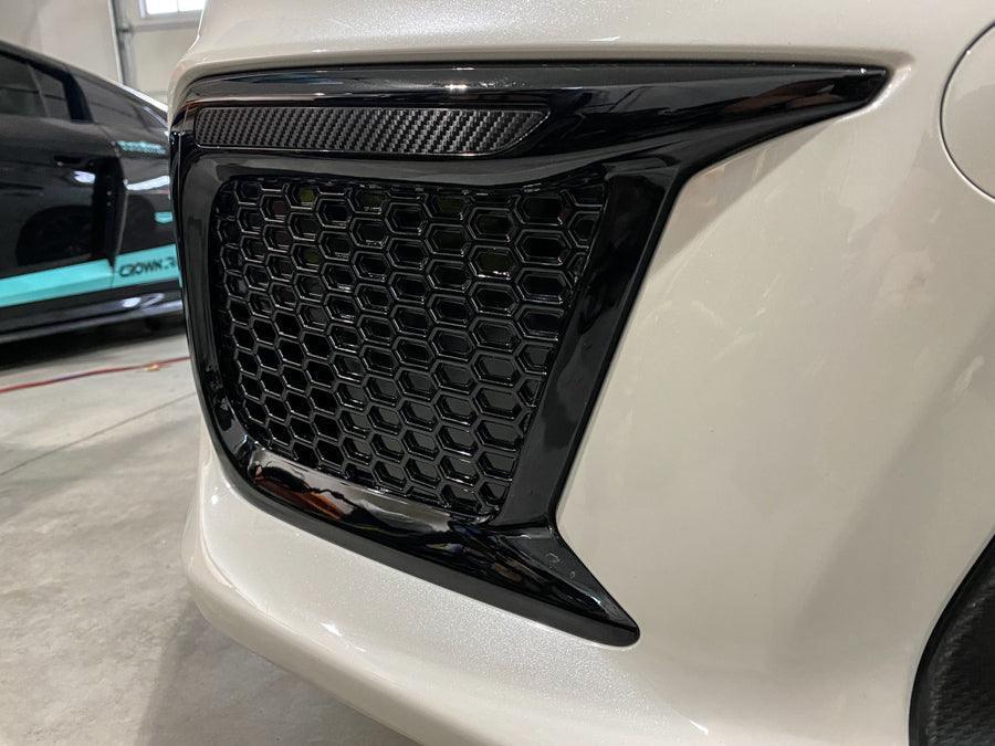 Special Edition Dark Smoke Carbon Fiber JDM DRL Bezel Overlays - 2018-2021 WRX / STI StickerFab
