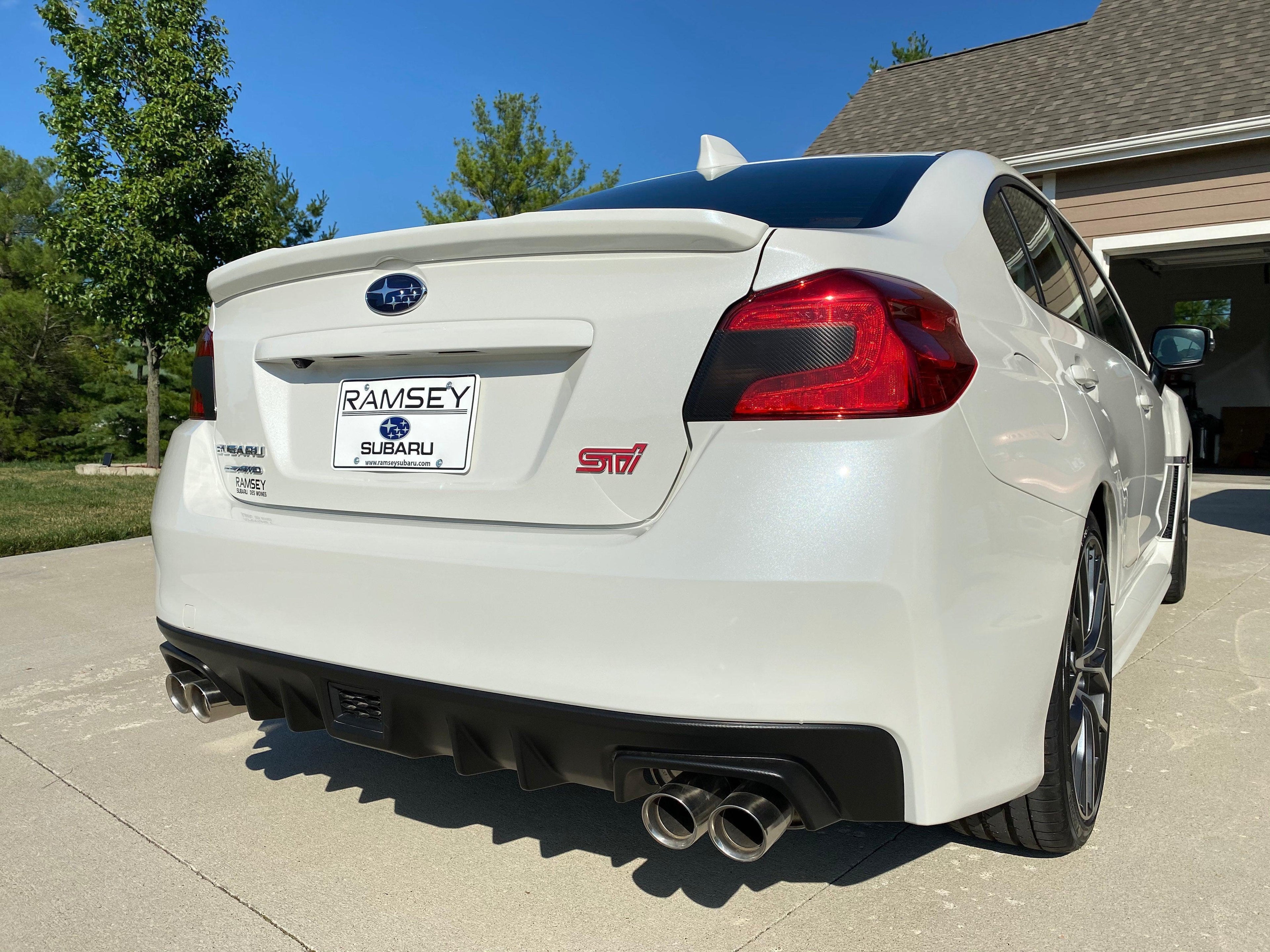 Special Edition Dark Smoke Carbon Fiber Tail Light Overlays - 2015+ WRX / STI StickerFab